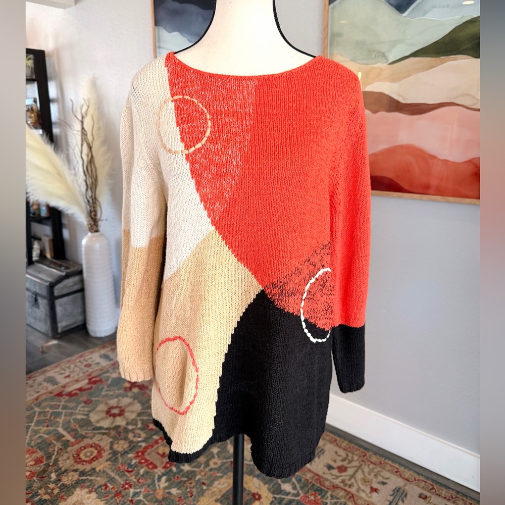 JH Collectibles Vintage Colorblock Sweater
